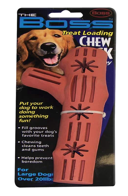 BOSS PET - Brown Rubber Chew Stick Dog Toy Large 1 pk - Multicolored