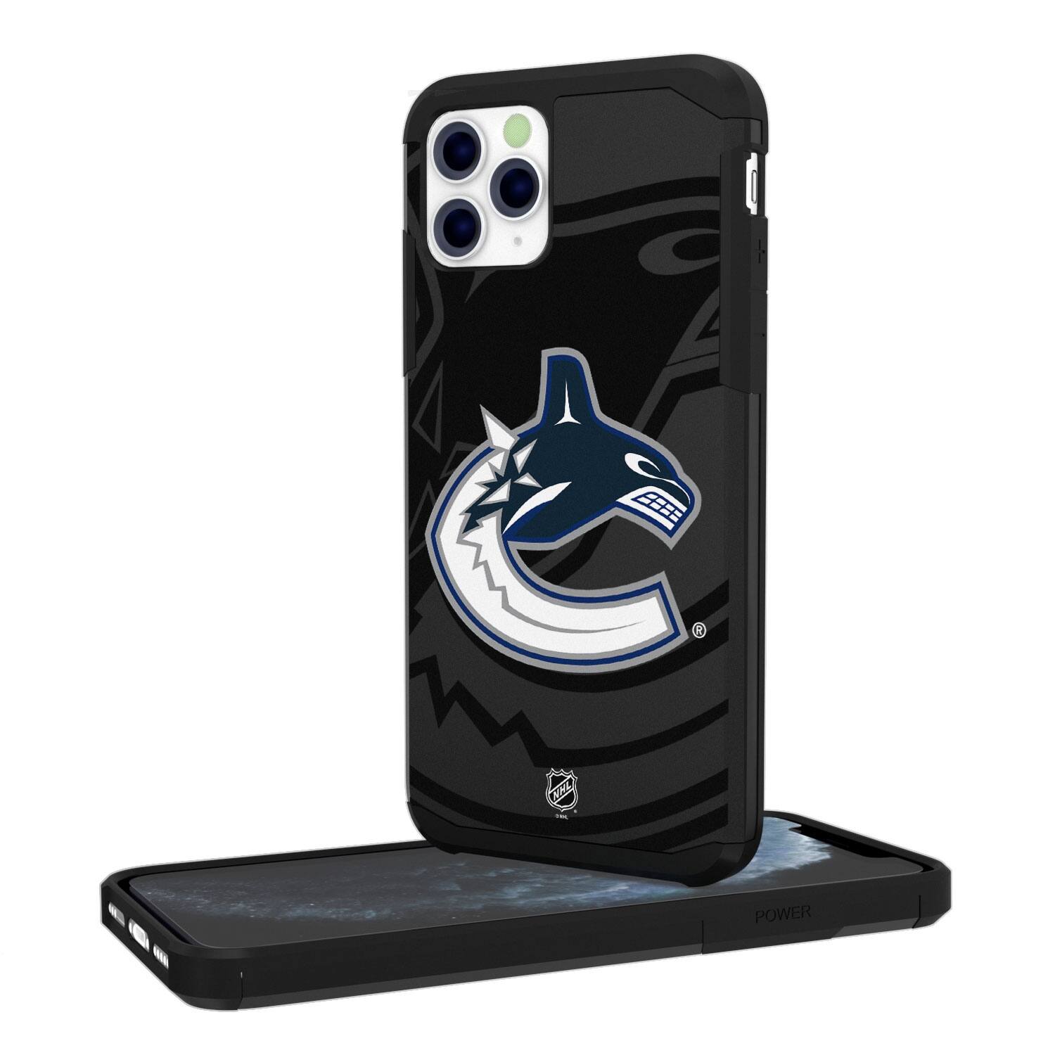 Keyscaper - NHL - Vancouver Canucks iPhone Mono Tilt Rugged Case - 12 mini - Multicolor
