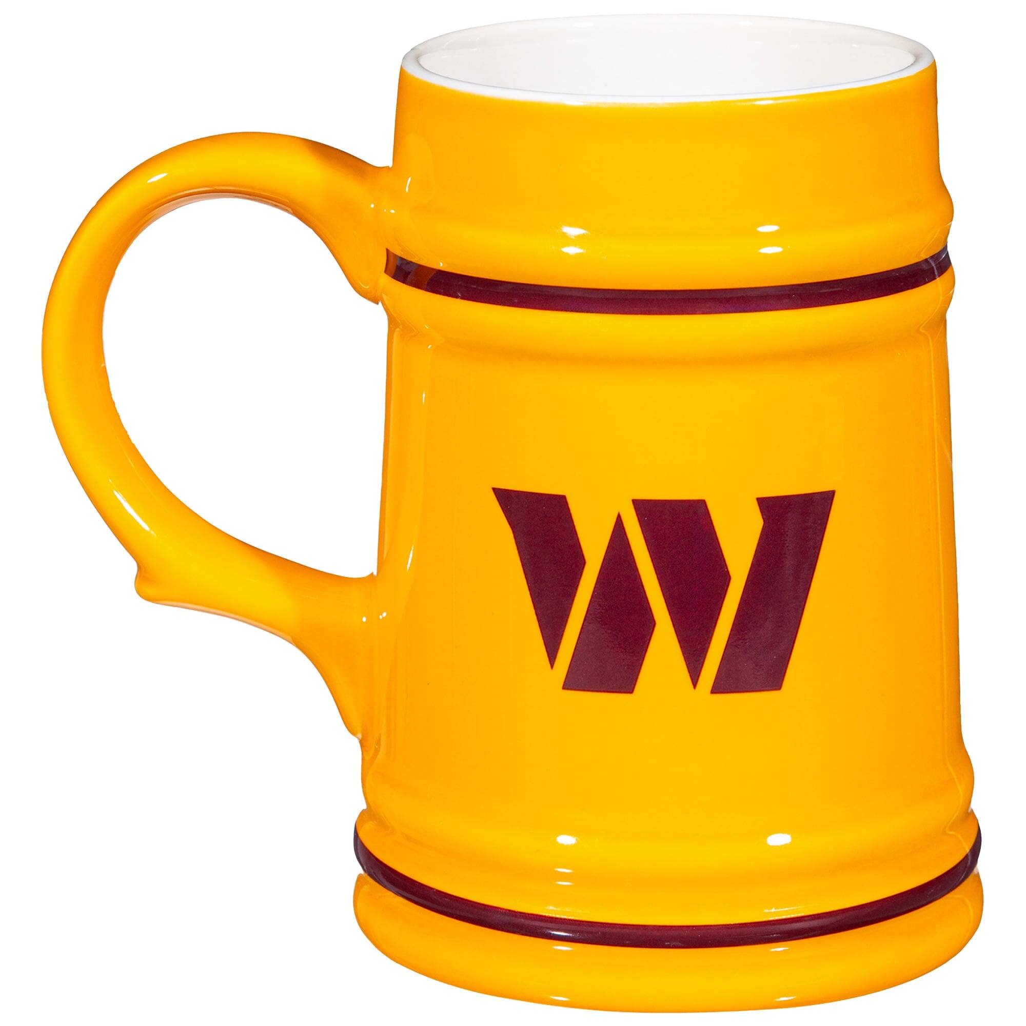 Alt View 1. Evergreen Enterprises - Washington Commanders 24oz. Ceramic Stein Cup with Gift Box - Multicolor.