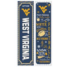 Evergreen Enterprises - West Virginia Mountaineers 47" Double Sided Winter Leaner Fan Sign - Multicolor