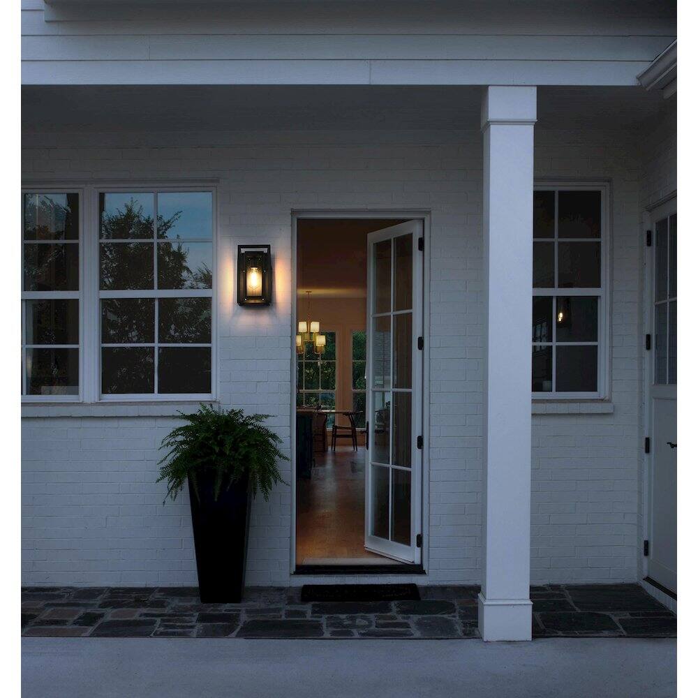 Alt View 4. Elegant Lighting - Etting 7 inch Outdoor Pendant in Black - Black.