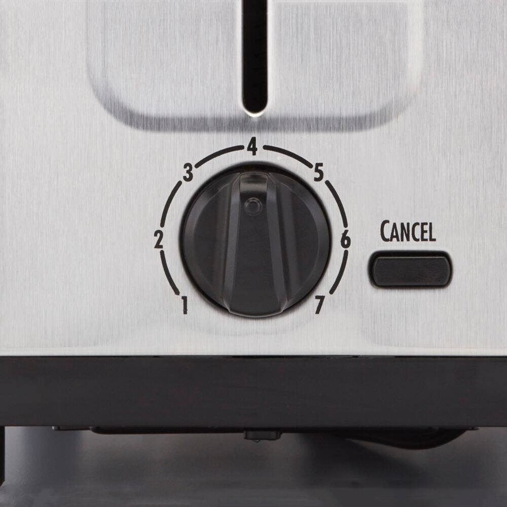Back. Hamilton Beach - 2-Slice Toaster - Brushed Stainless Steel.
