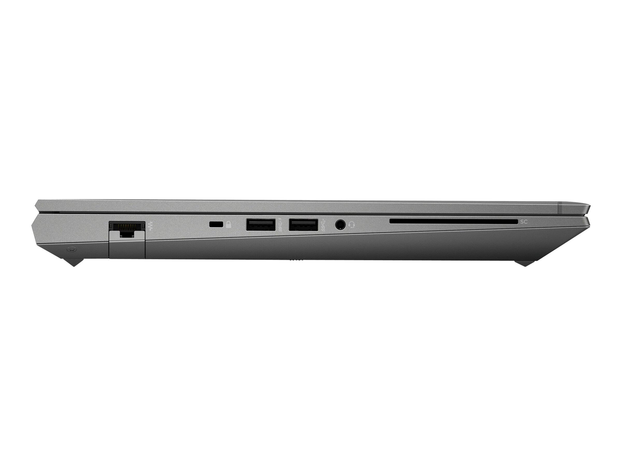 Alt View 4. HP - ZBook Fury 15 G7 15.6" UHD IPS Intel i7-10850H 48GB 512GB SSD NVIDIA Quadro T2000 Max-Q Design Windows 11 Pro Laptop - Gray.