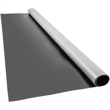 Front. VEVOR - Dance Floor, 6.6x11.8ft Dance Floor Roll,0.06in Thick PVC Vinyl Dance Floor,Black/Grey Reversible Portable Dance Floor - Grey;Black.