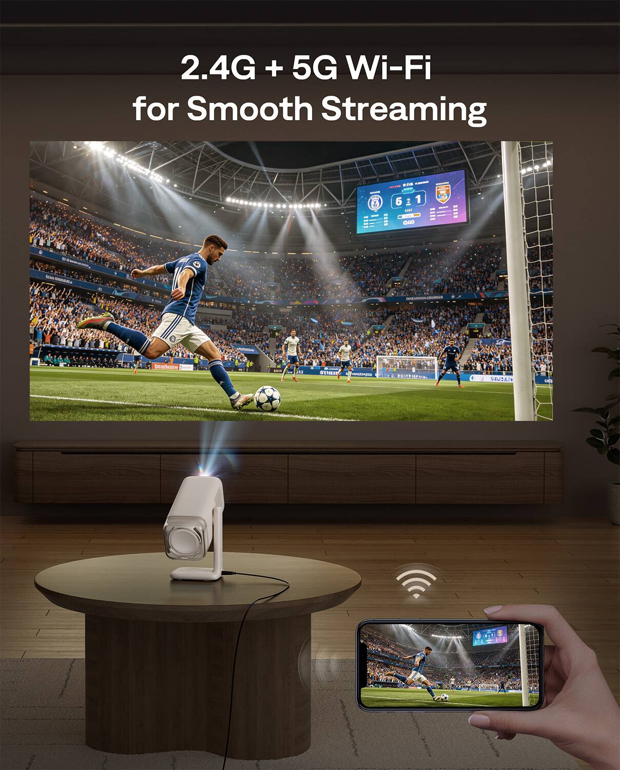 2.4G + 5G Wi-Fi for Smooth Streaming