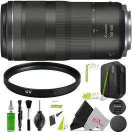 Canon - RF 100-400mm f/5.6-8 is USM Lens (5050C002) with Cleaning Tools - International Version - Black