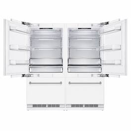 Kucht - 72 in. Panel‑Ready Built‑In Column Refrigeration Set — 36. in. Refrigerator & 36 in. Freezer - Custom Panel Ready