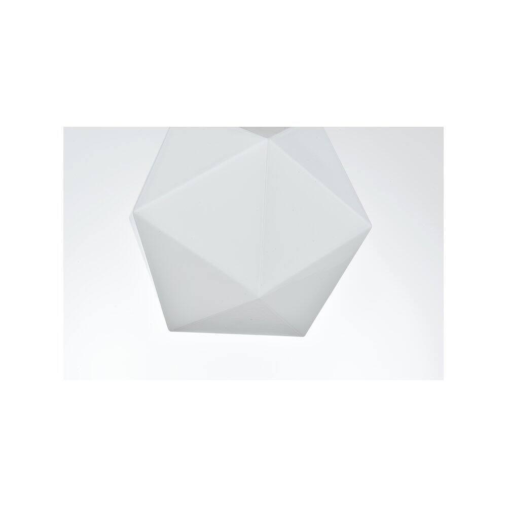 Alt View 4. Living District - Lawrence 10 Inch Flush Mount Ceiling Light Frosted White Shade in Satin Gold - Satin Gold And Frosted White.
