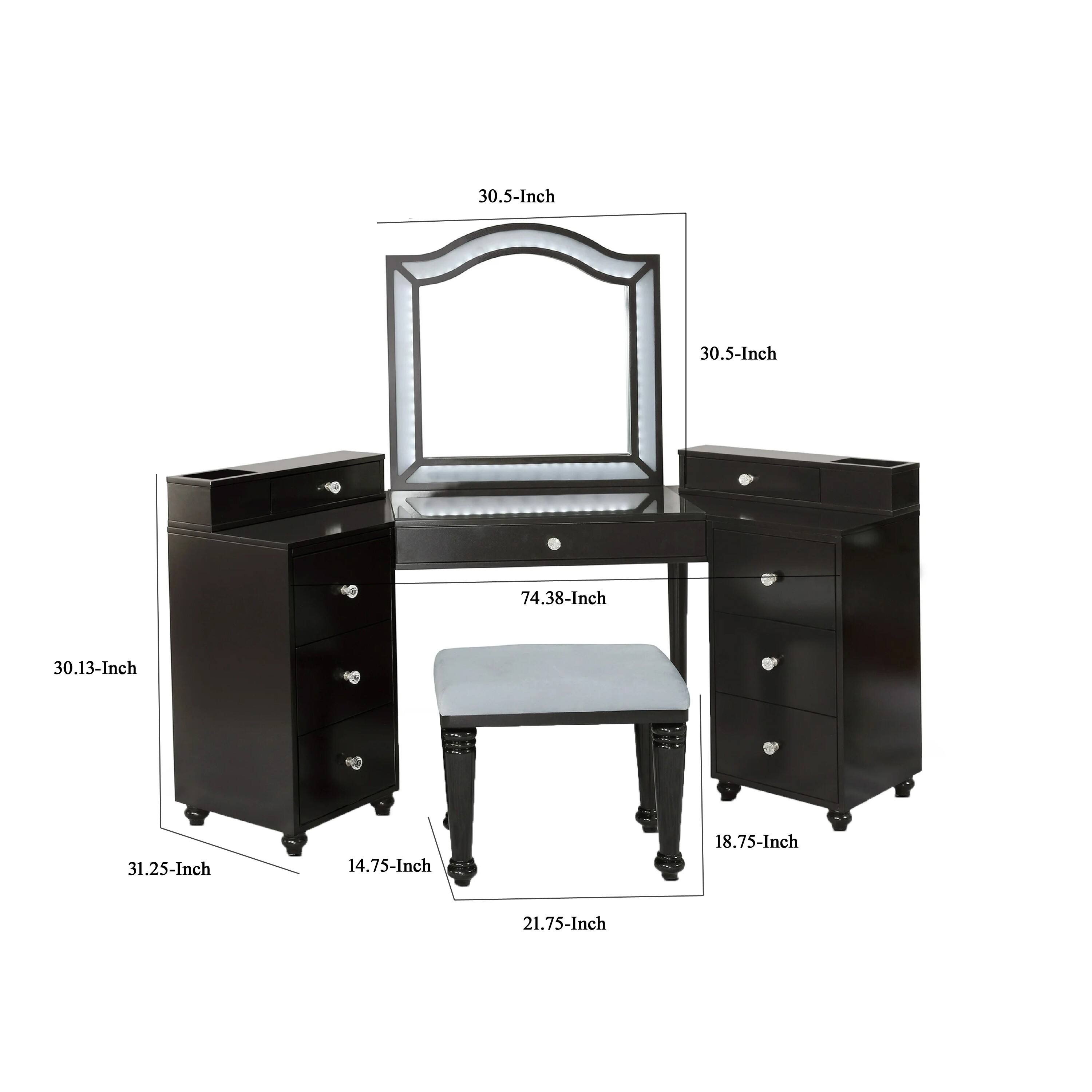 30.5-Inch  
30.5-Inch  
74.38-Inch  
30.13-Inch  
31.25-Inch  
14.75-Inch  
18.75-Inch  
21.75-Inch