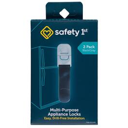 Safety 1st - Black Plastic Appliance Latch 2 pk