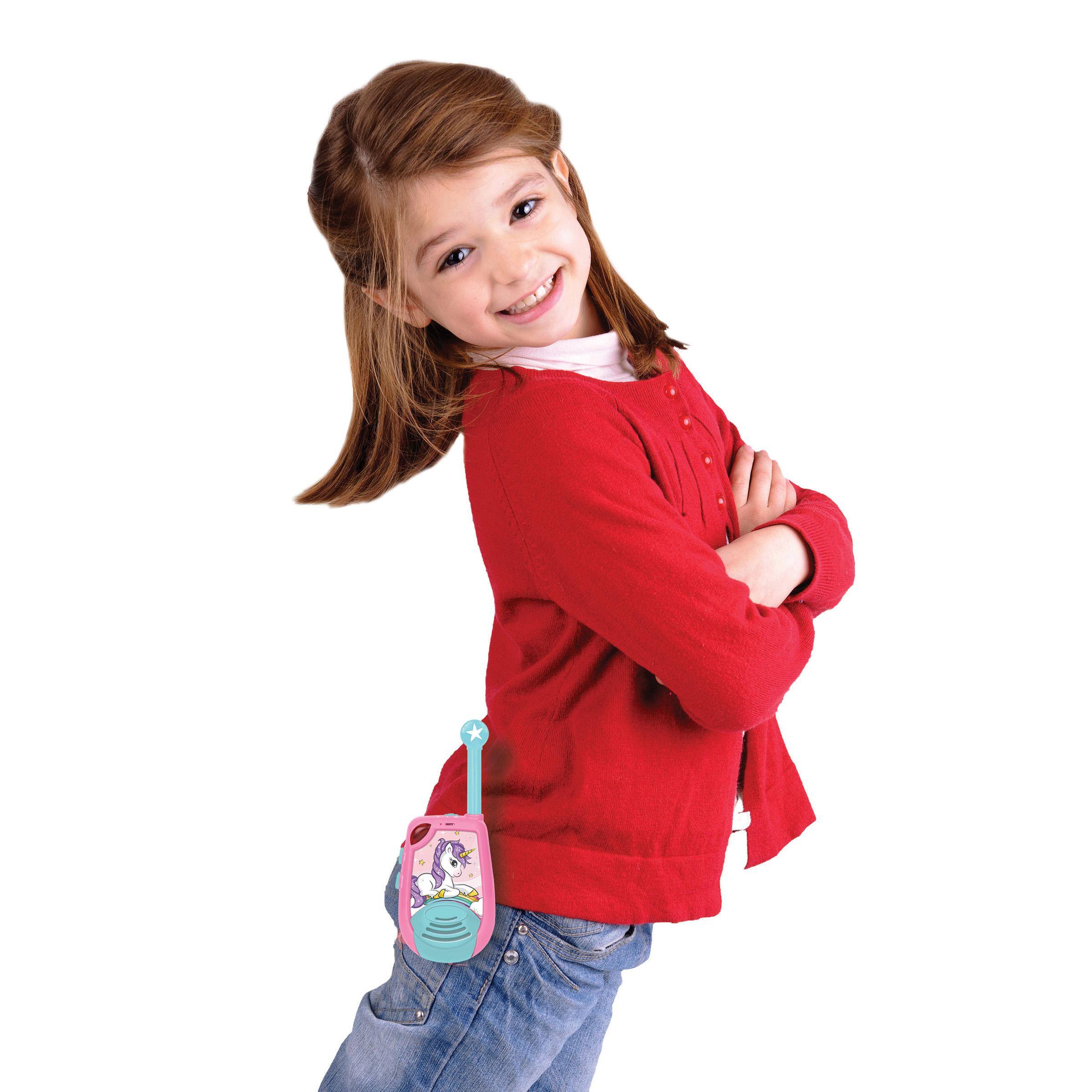 Alt View 6. Lexibook - Unicorn Walkie-talkies up to 2km/1.3 Miles with Switch - PINK.