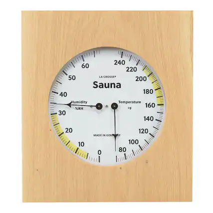 LA CROSSE
Sauna
Humidity %RH
Temperature °F
MADE IN GERMANY