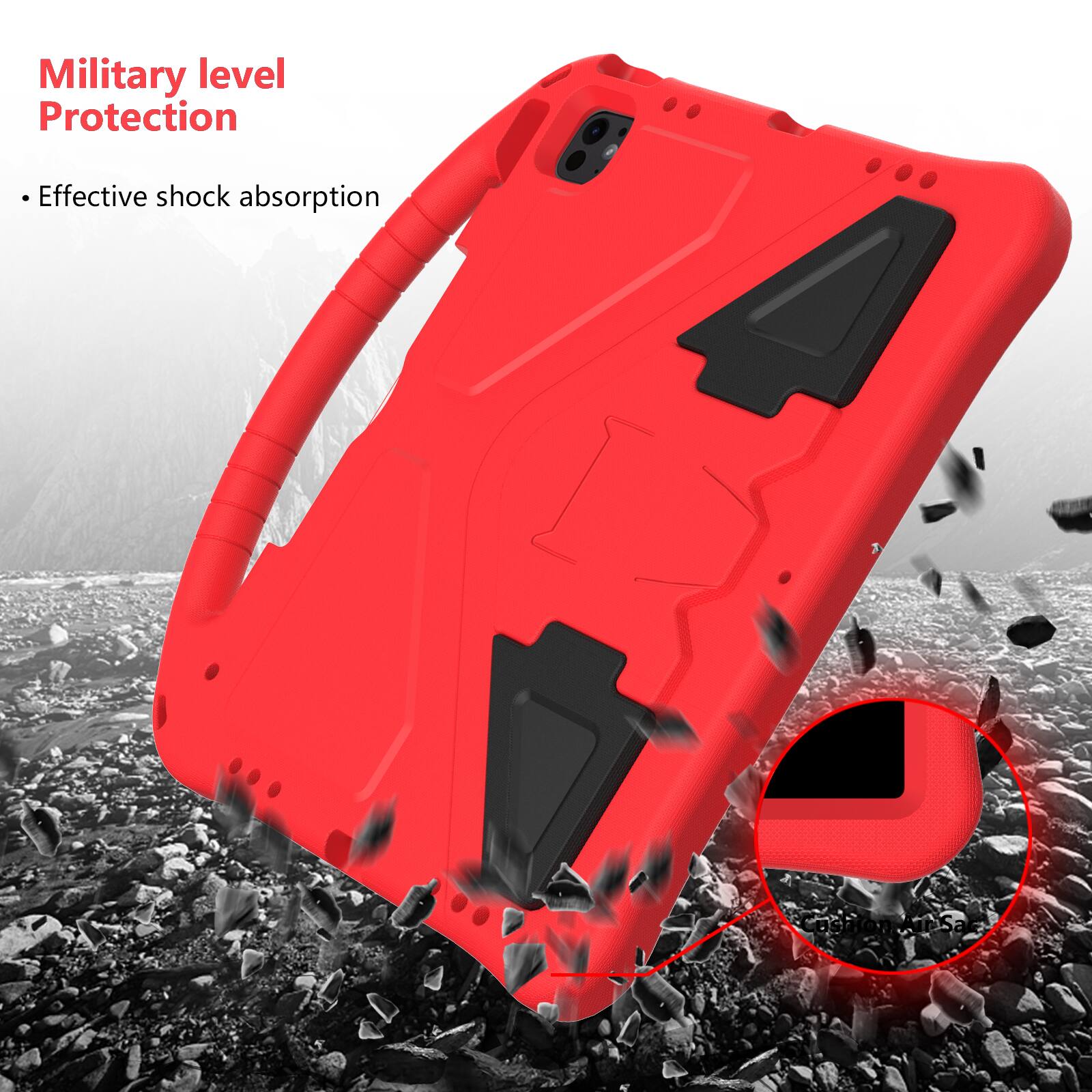Military level Protection  
Effective shock absorption