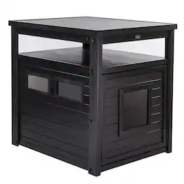 New Age Pet - ECOFLEX Jumbo Litter Box Cover End Table - Espresso