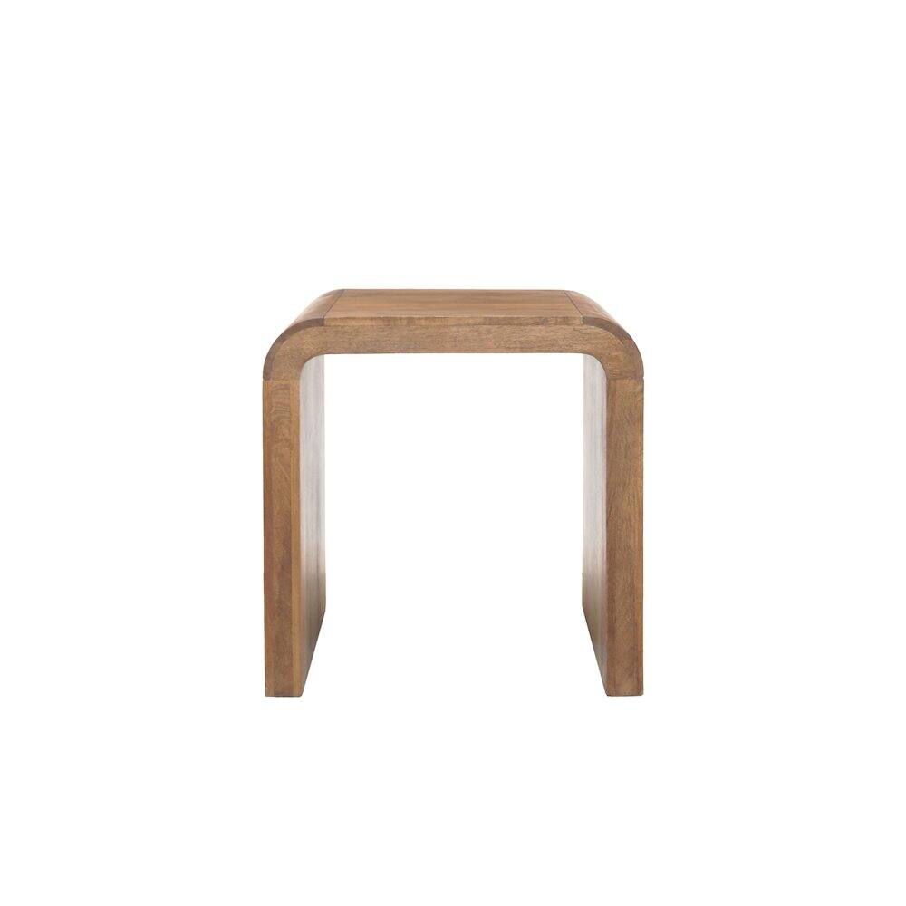 Back. Porter Designs - Palencia Solid Mango Wood End Table - Natural.
