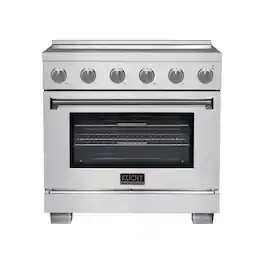 Kucht - 36 Inch Induction Range with 5 Elements and Bridge Zone - Stainless Steel