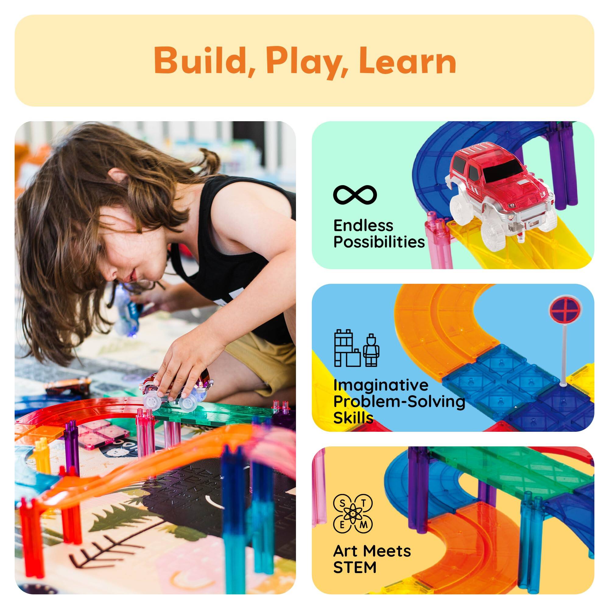 Build, Play, Learn

Endless Possibilities

Imaginative Problem-Solving Skills

Art Meets STEM
