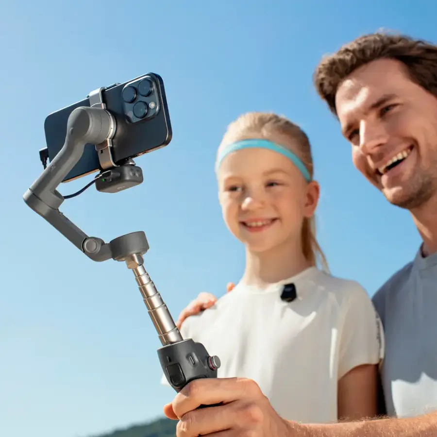 Alt View 5. DJI - Osmo Mobile 7P Smartphone 3-Axis Gimbal Stabilizer - Gray.