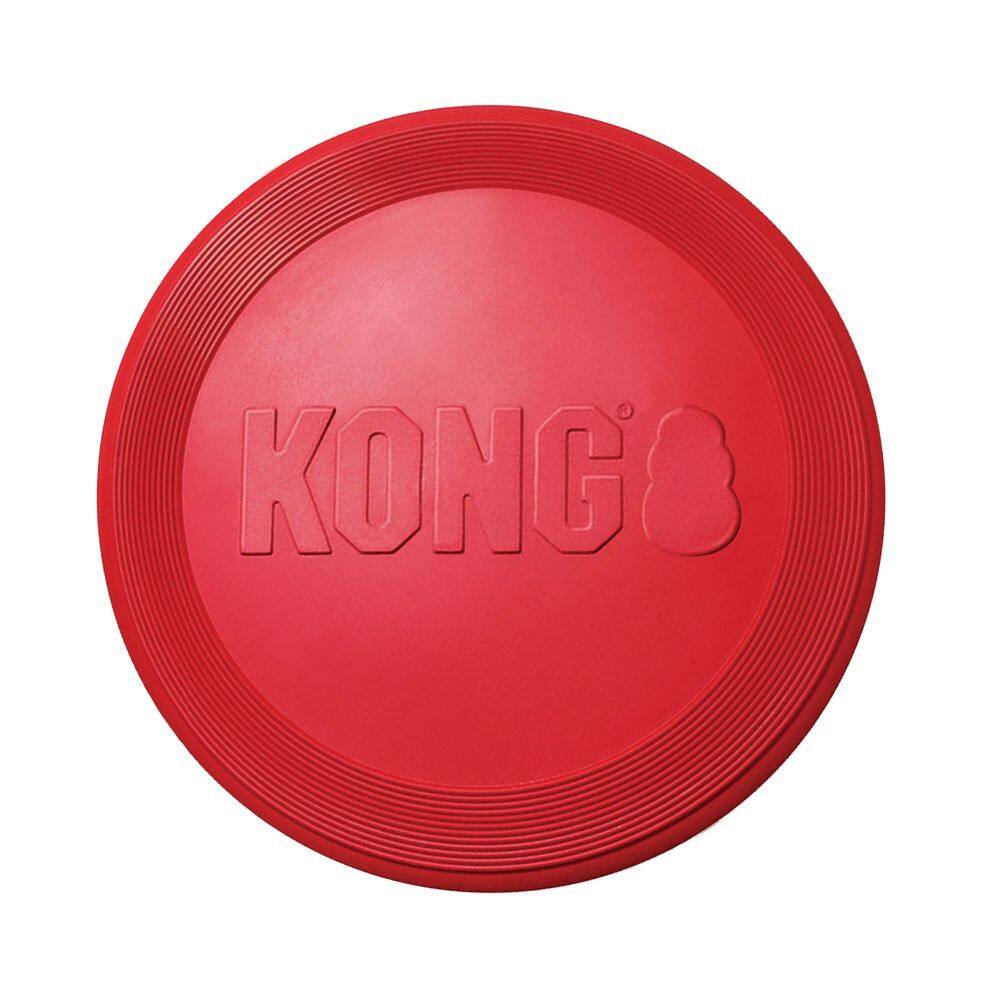Front. KONG - Kong Flyer Dog Toy in Large - Red.