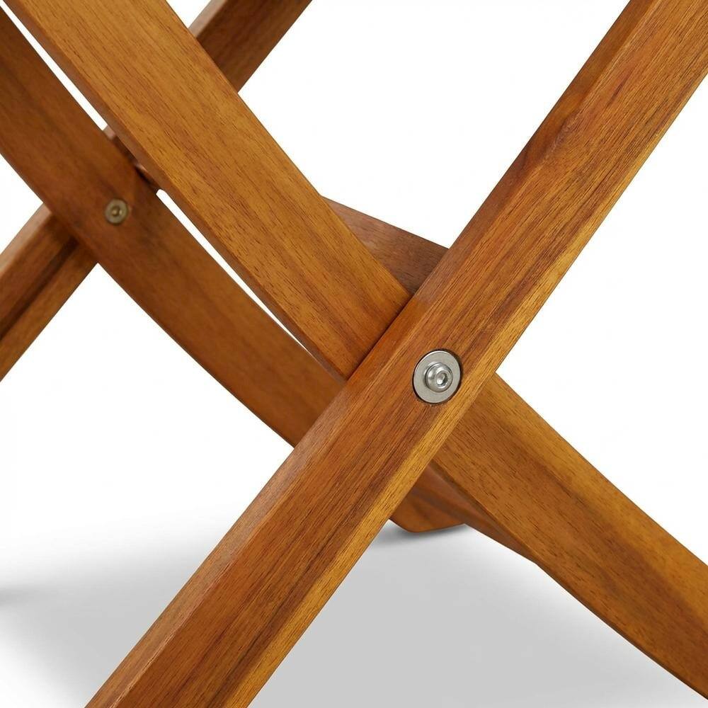 Left. Outdoor Escape - Wooden Patio Chair Set of 2 - Brown.