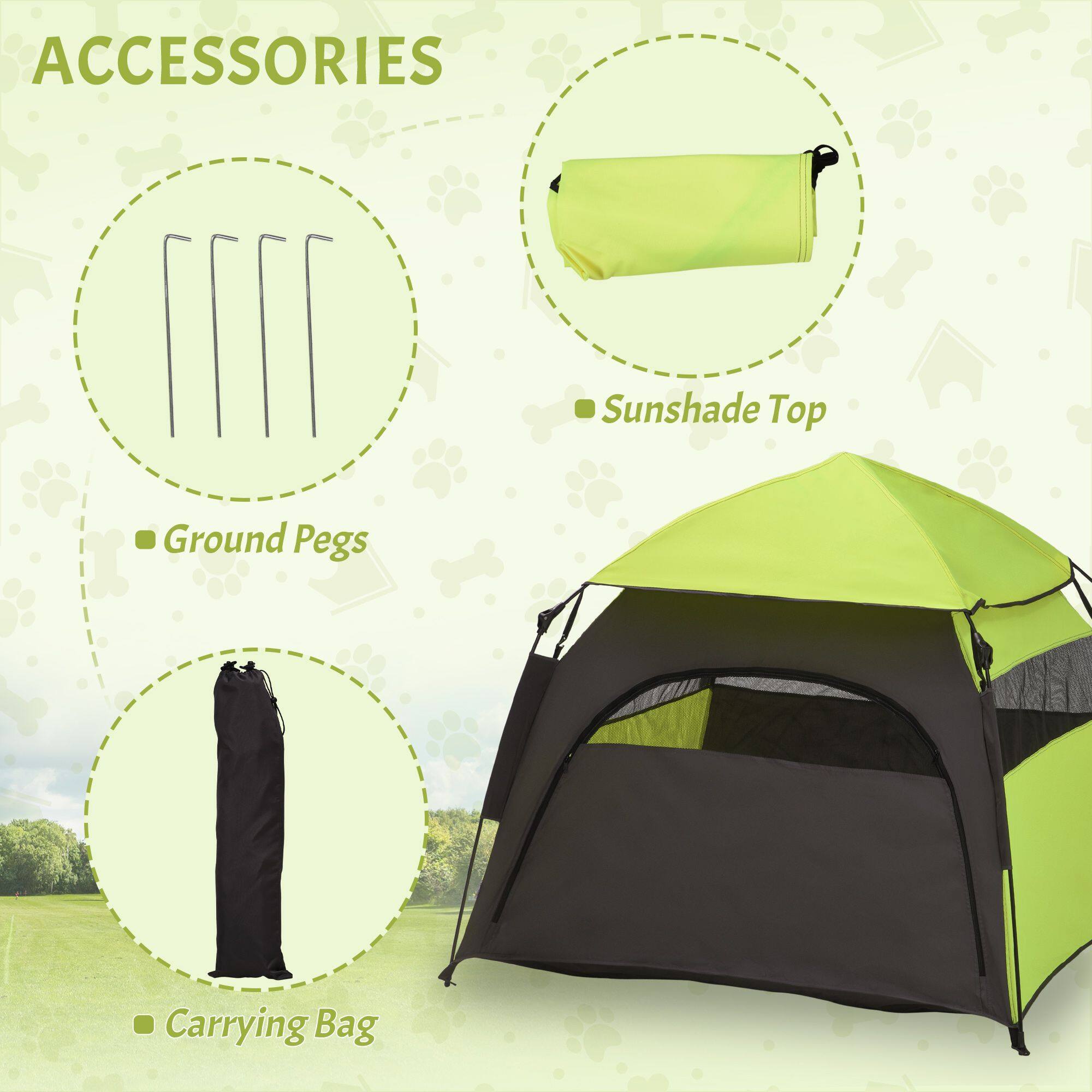 ACCESSORIES

- Ground Pegs
- Sunshade Top
- Carrying Bag