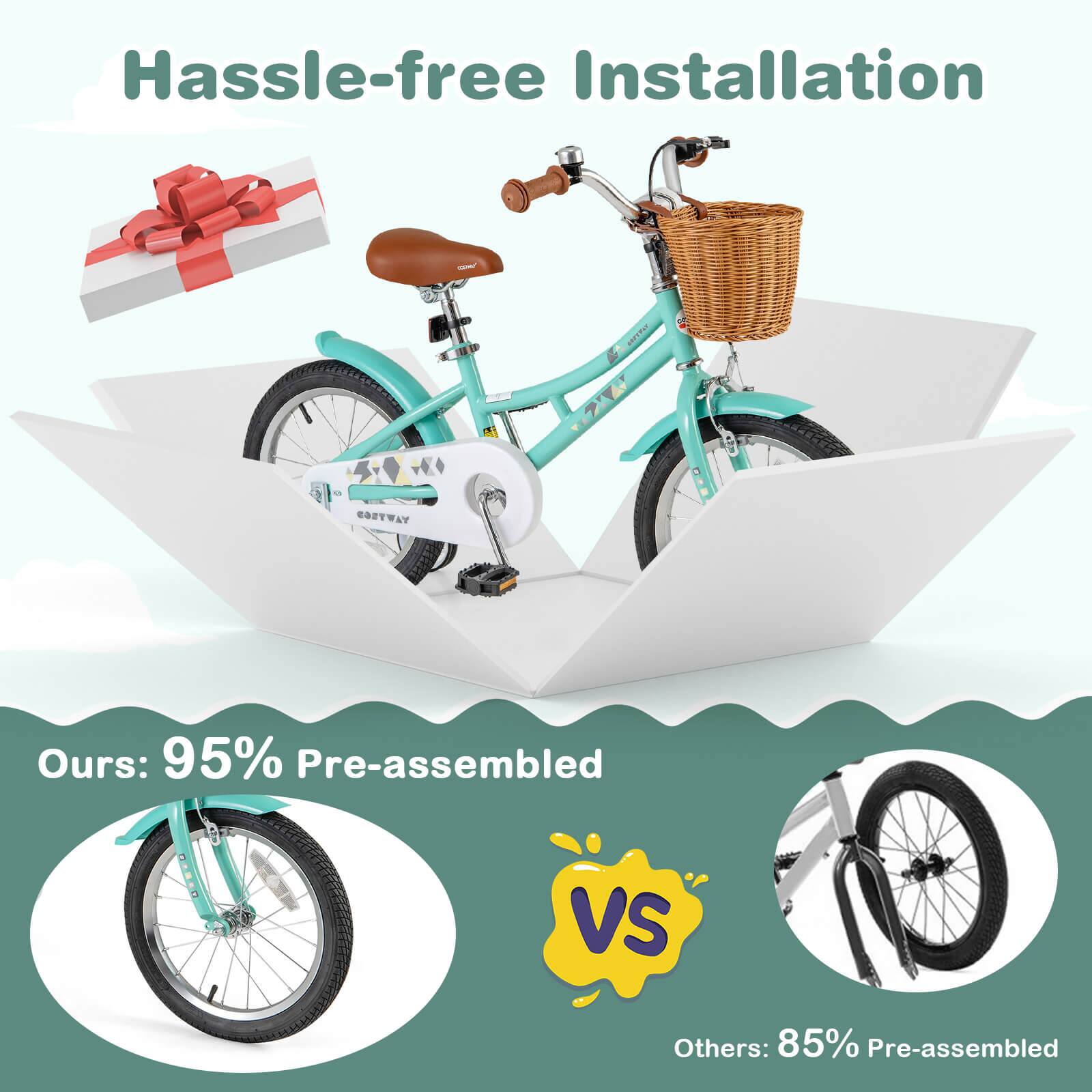 Hassle-free Installation

COSTWAY

Ours: 95% Pre-assembled

VS

Others: 85% Pre-assembled