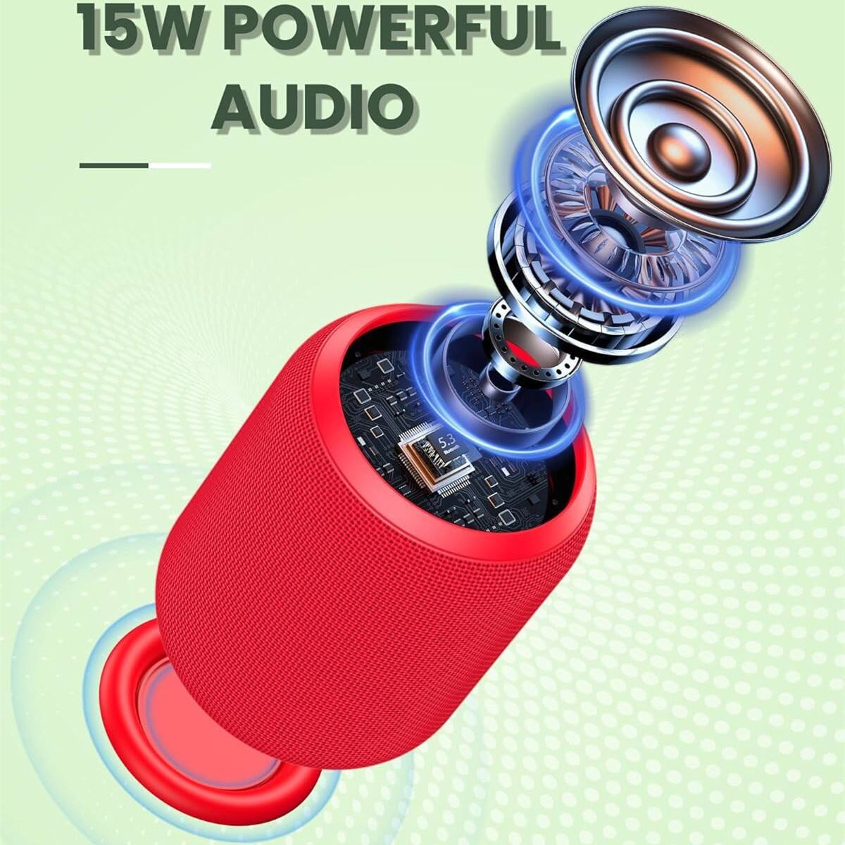 15W POWERFUL AUDIO