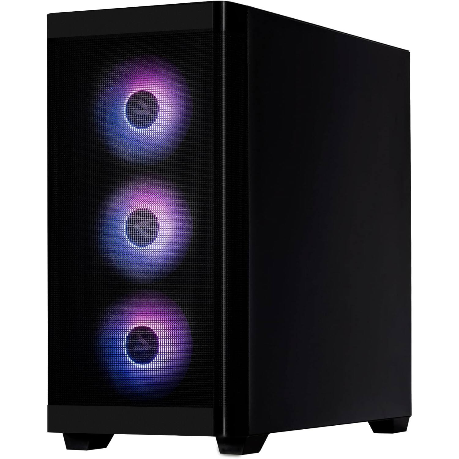 Alt View 1. Velztorm - Pilum Pre-Built Gaming Desktop PC (AMD Ryzen 7 5700X, GeForce RTX 5060, 32GB Memory, 1TB SSD, Liquid Cool, Windows 11) - Black.