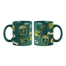 Logo Brands - Green Bay Packers 2-Pack 15oz. Color Mug Set - Hunter Green