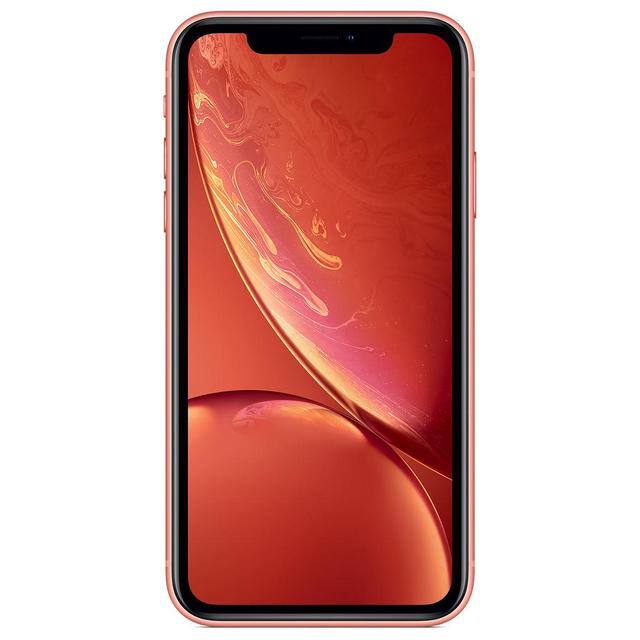 Apple - Refurbished Excellent - iPhone XR A1984 (Fully Unlocked) 256GB w/ Pre-Installed Tempered Glass - Coral