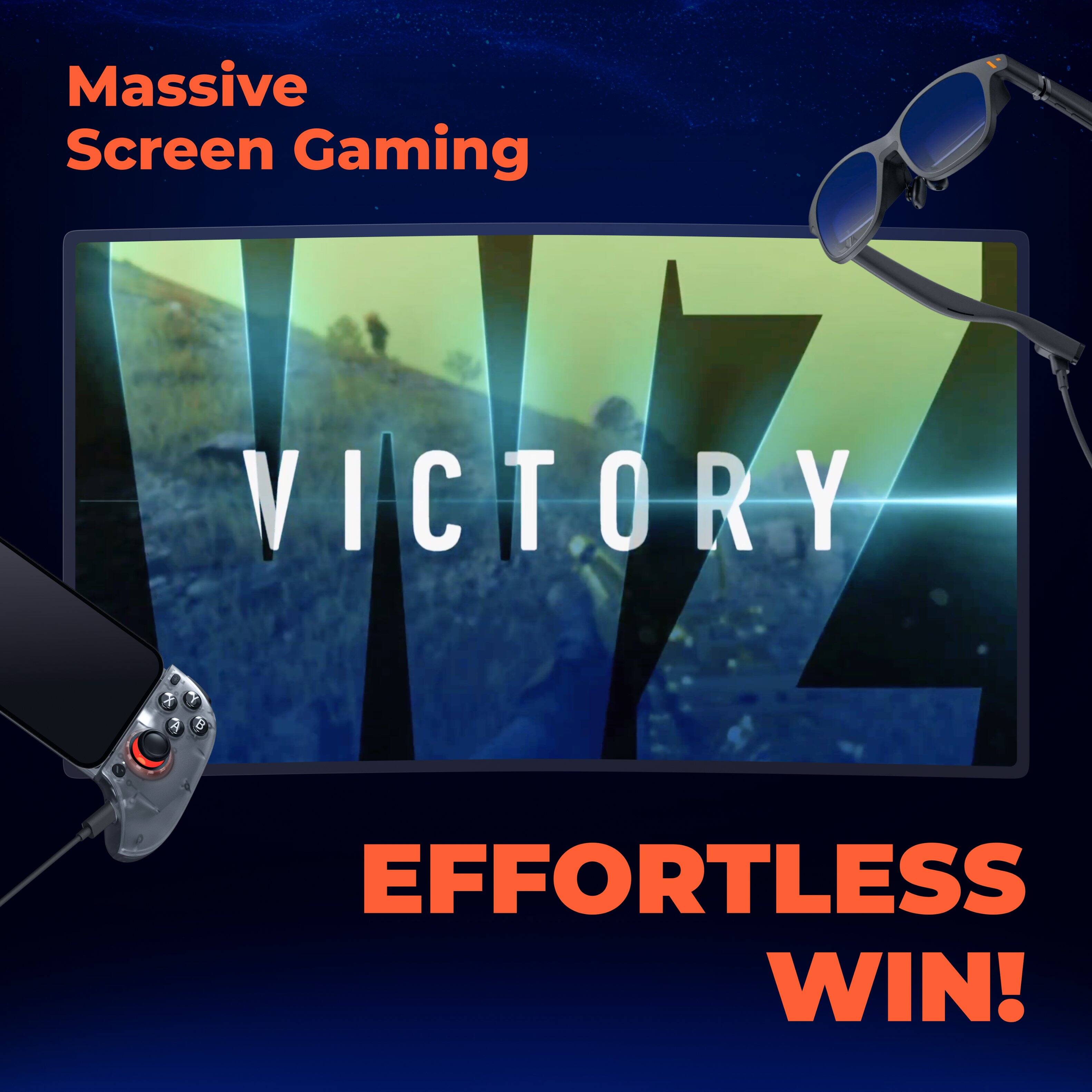 Massive Screen Gaming  
VICTORY  
EFFORTLESS WIN!