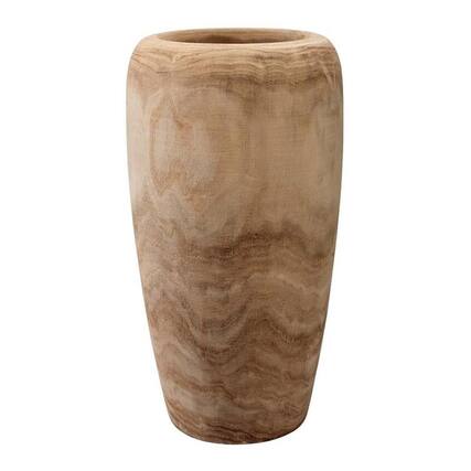 Front. XD Design - Ojai Small Transitional Wood Vase, 17"H x 7"W x 7"D - Natural.