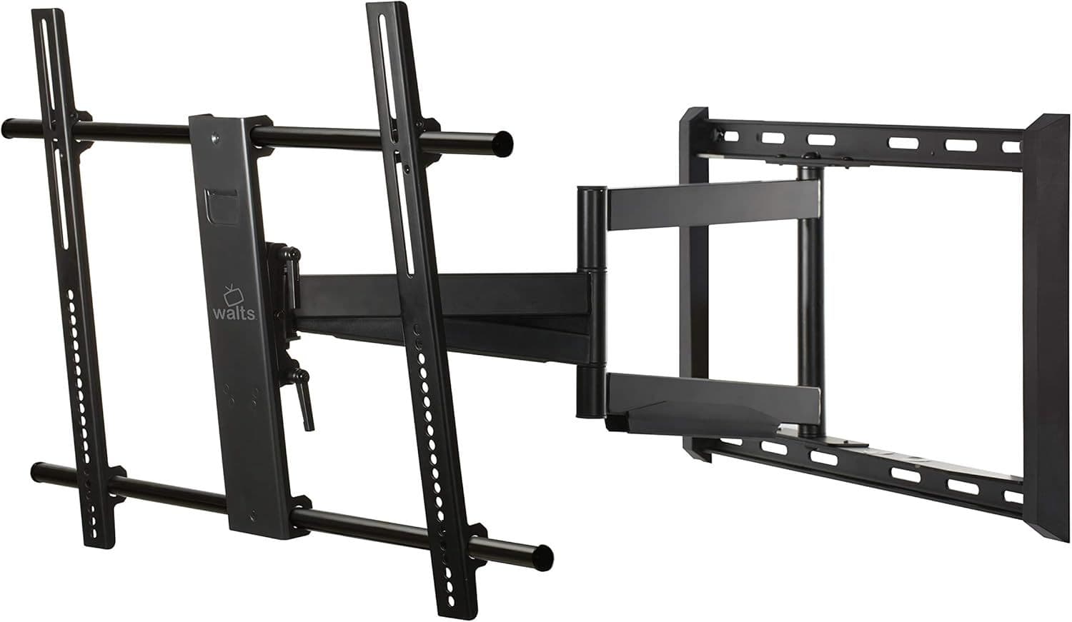 Walts TV - Large/Extra Large Full Motion Mount for 43"-90" Compatible TVs - Black