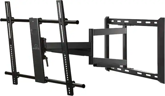 Front. Walts TV - Walts TV Large/Extra Large Full Motion Mount for 43"-90" Compatible TVs - Black.