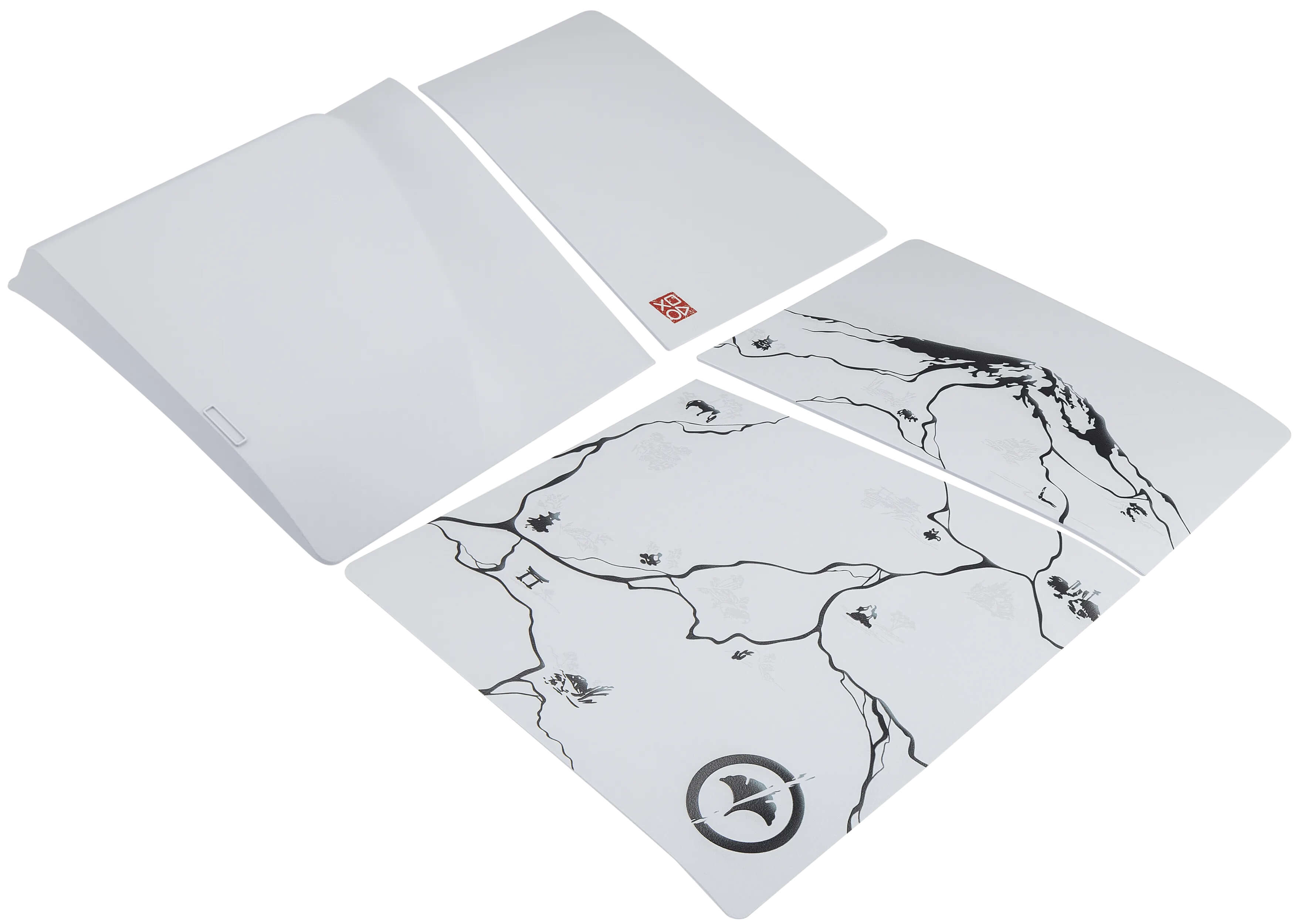 Alt View 1. MobileSentrix - Ghost of Yotei - Faceplate Covers (Top & Bottom) Replacement Compatible For PlayStation 5 Slim Disc Edition PS5 - White - White.