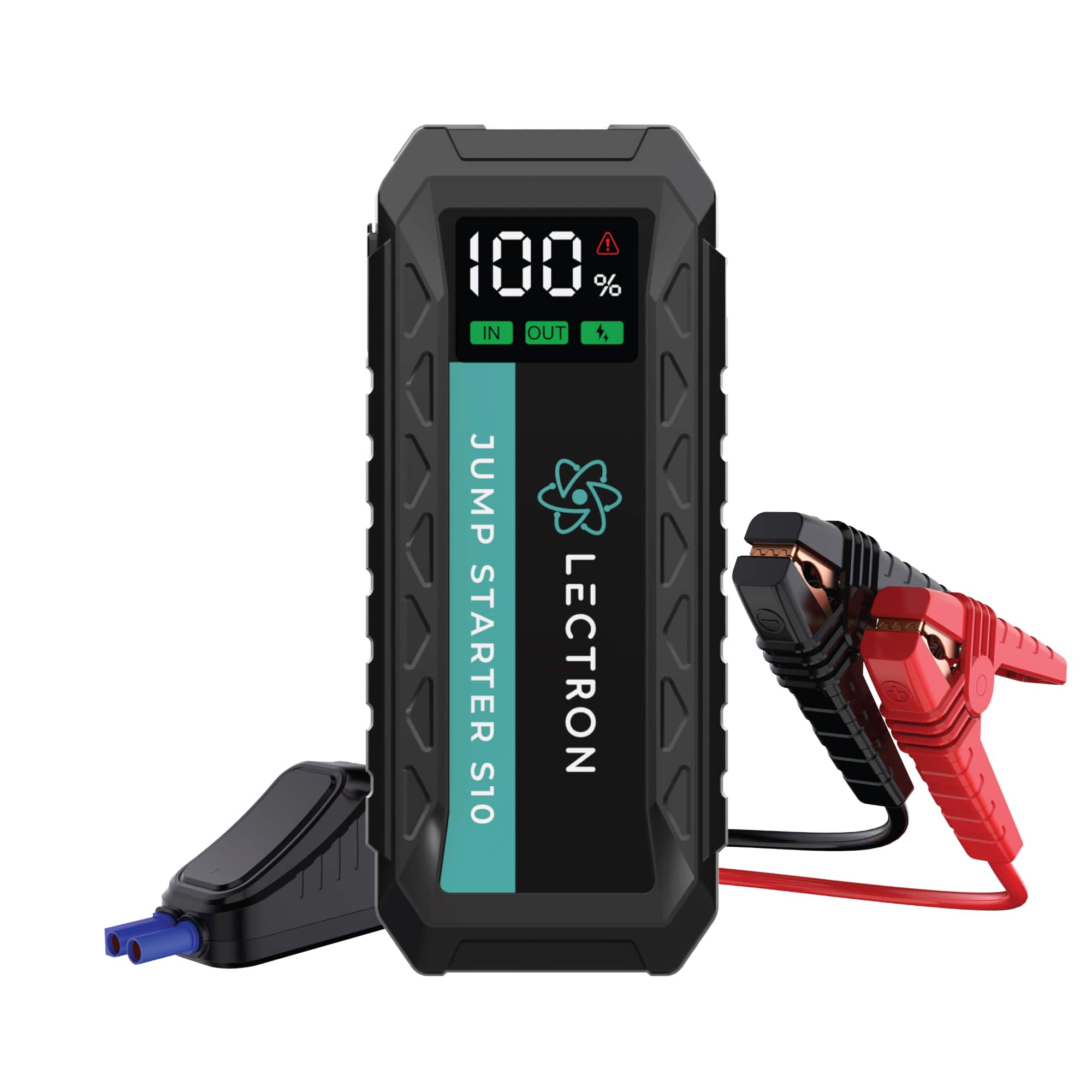 Lectron - 4000A Portable Car Battery Jump Starter with 60W USB-C Fast Charging, 20000mAh Power Bank and Digital Display