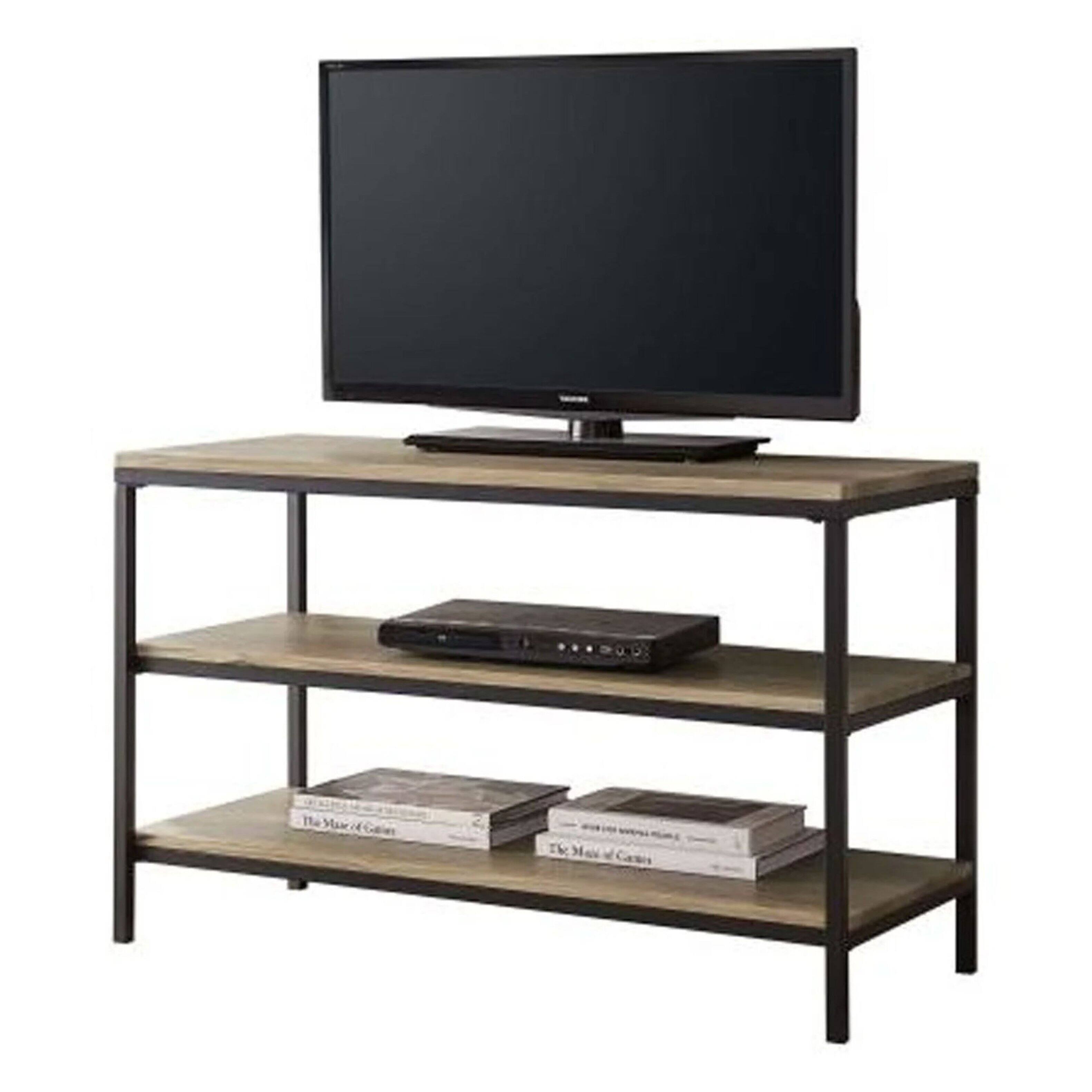 Left. Kings Brand Furniture - Kings Brand Furniture Wood TV Stand - Black.