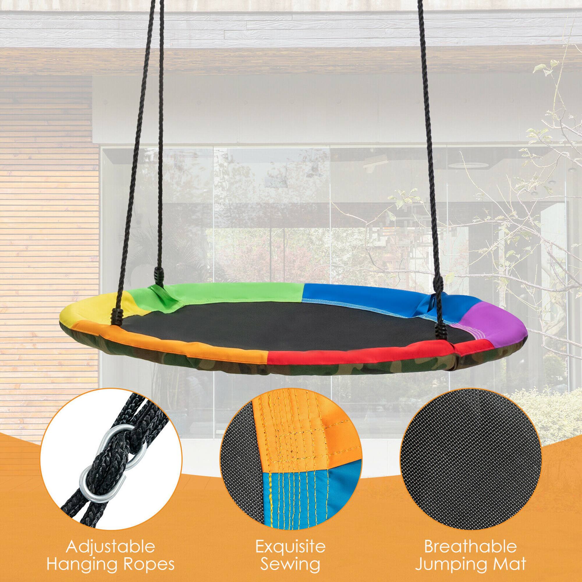 Adjustable Hanging Ropes  
Exquisite Sewing  
Breathable Jumping Mat