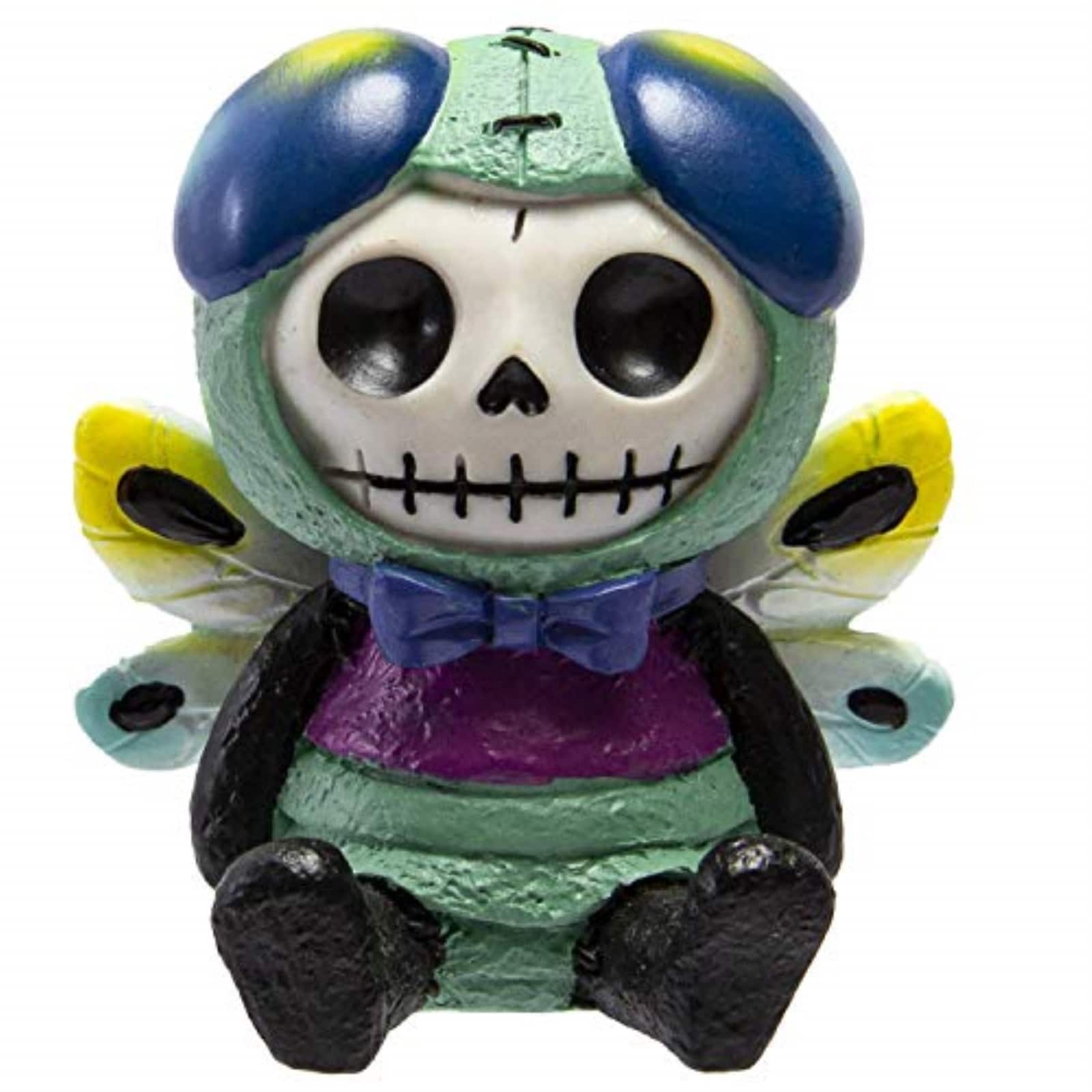 Pacific Trading - Furrybones Tombo Skeleton in Dragonfly Costume Figurine - Green