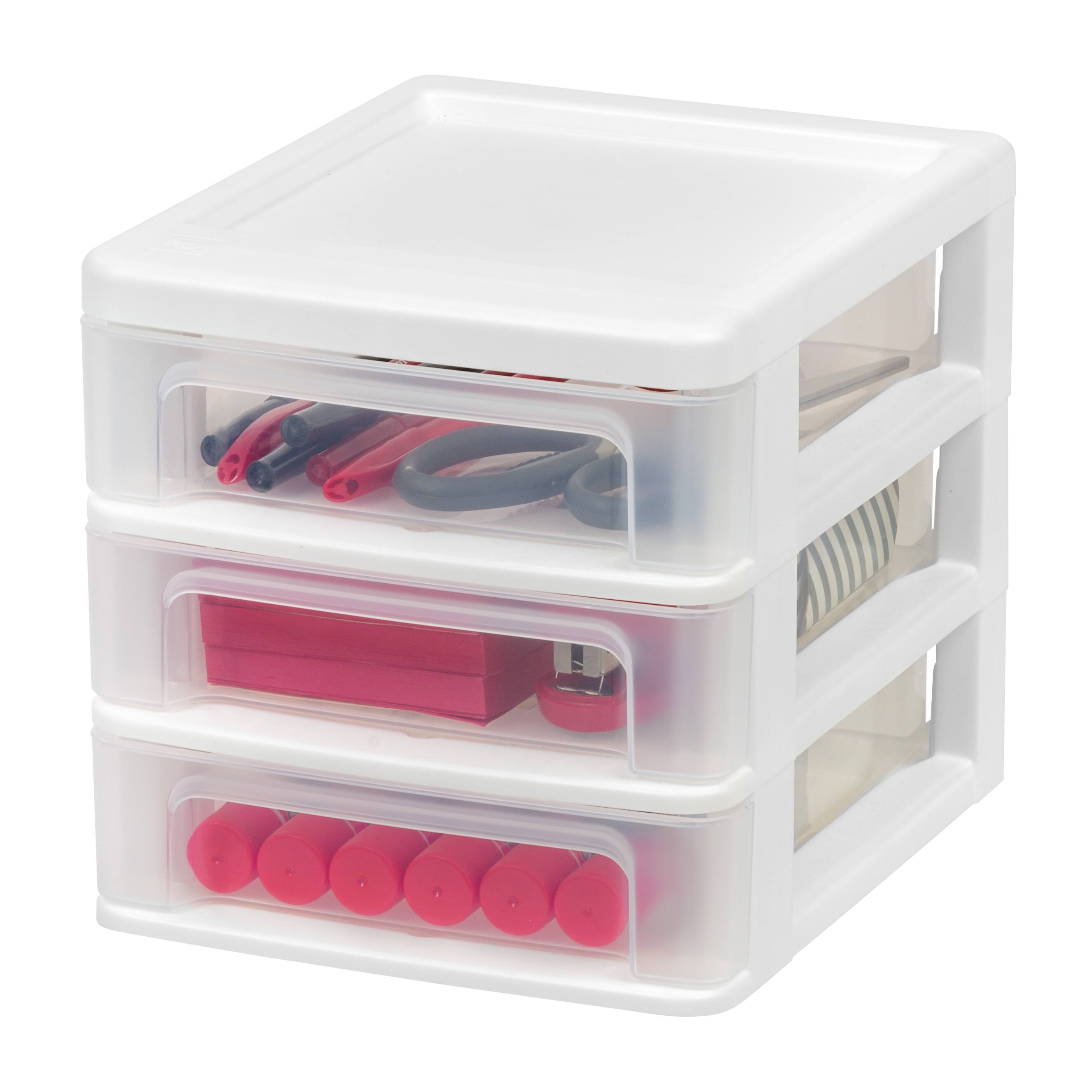 Alt View 6. IRIS USA - IRIS USA Plastic Clearview Desktop organize with Drawers.