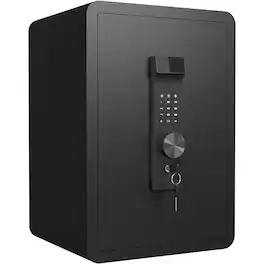 Chateau Abodes - Large Fireproof Home Safe with Waterproof Bag, Electronic Keypad & Spare Key, Smart Alert & Removable Shelf - 4.0 Cubic