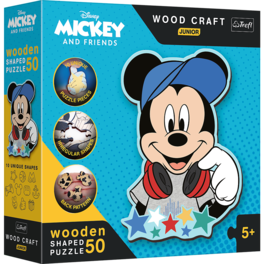 Trefl - Wooden Disney Mickey Mouse and Friends 50 Piece Puzzle - Multicolor