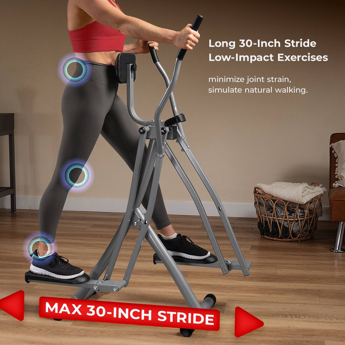 Air Walk 19 Inch Stride Length Elliptical Sunny Health Fitness