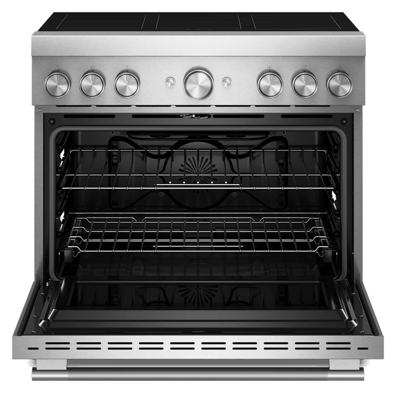 KitchenAid KitchenAid - 5.1 Cu. Ft. Freestanding Electric Induction Commercial-Style Range with Air Fry and 6-Element - Stainless Steel 3