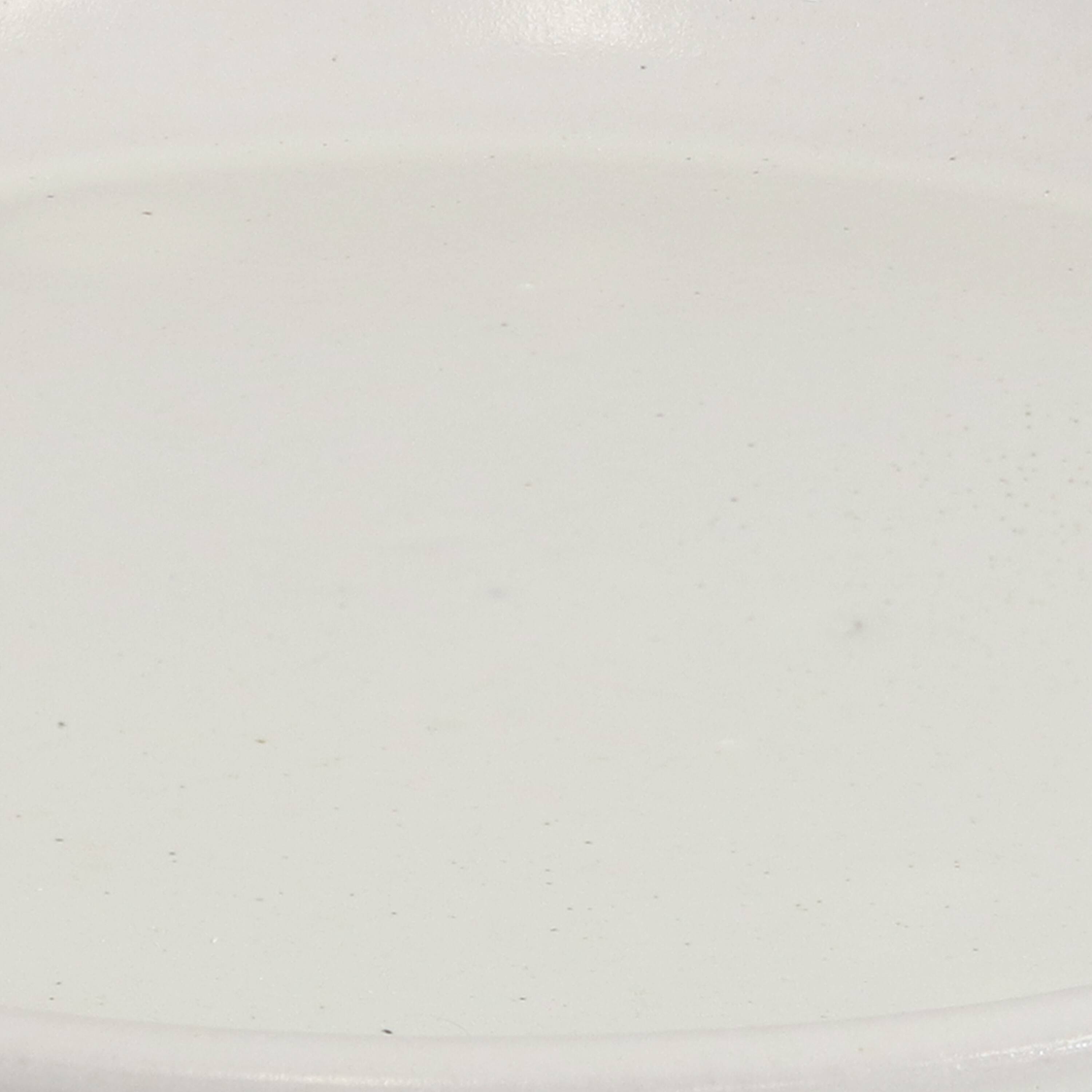 Alt View 7. Sunnydaze - 12 in Glazed Ceramic Flower Pot/Plant Saucer - Set of 2 - Pearl.