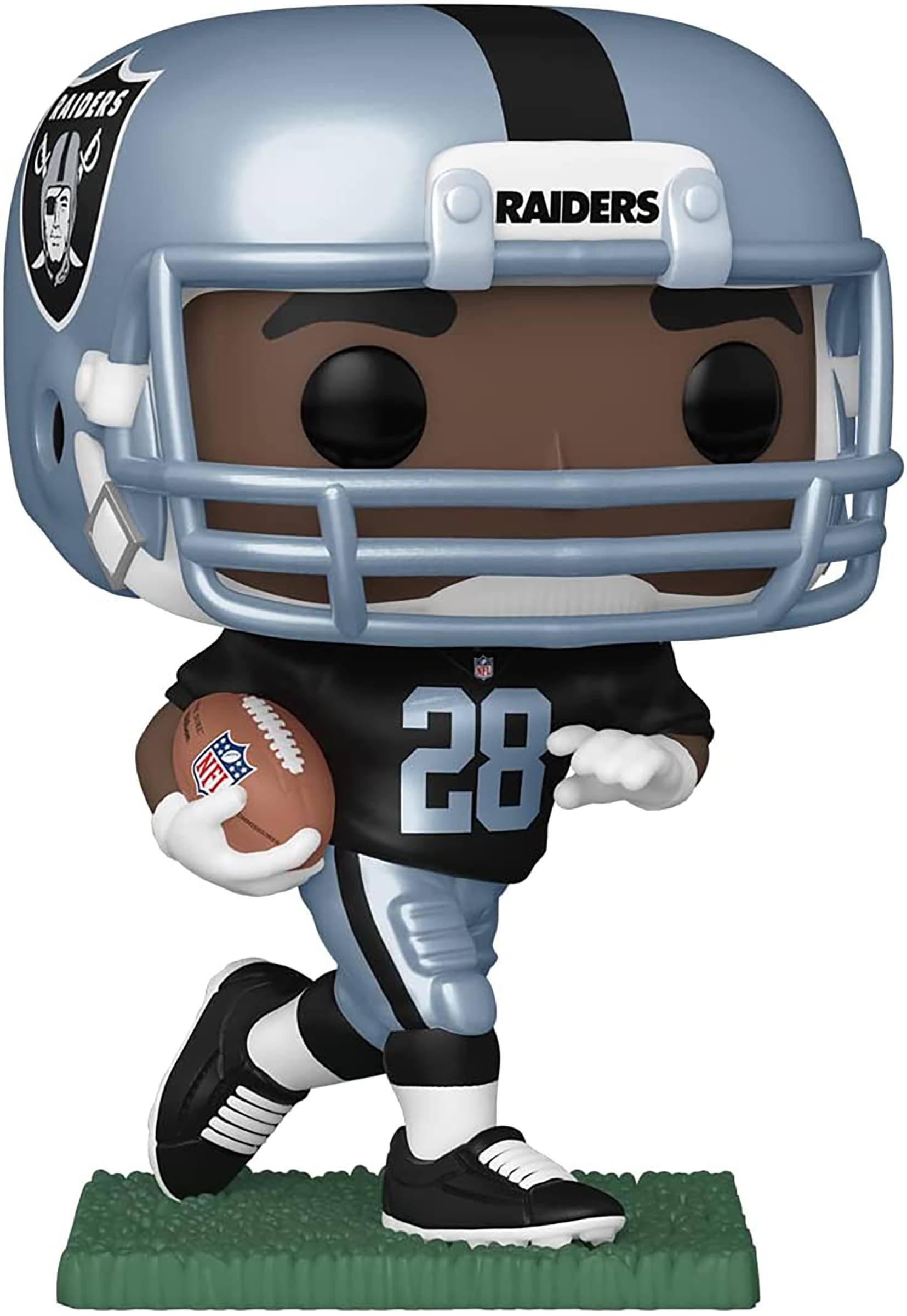Las Vegas Raiders NFL Funko POP Vinyl Figure | Josh Jacobs (Home Uniform) - Silver