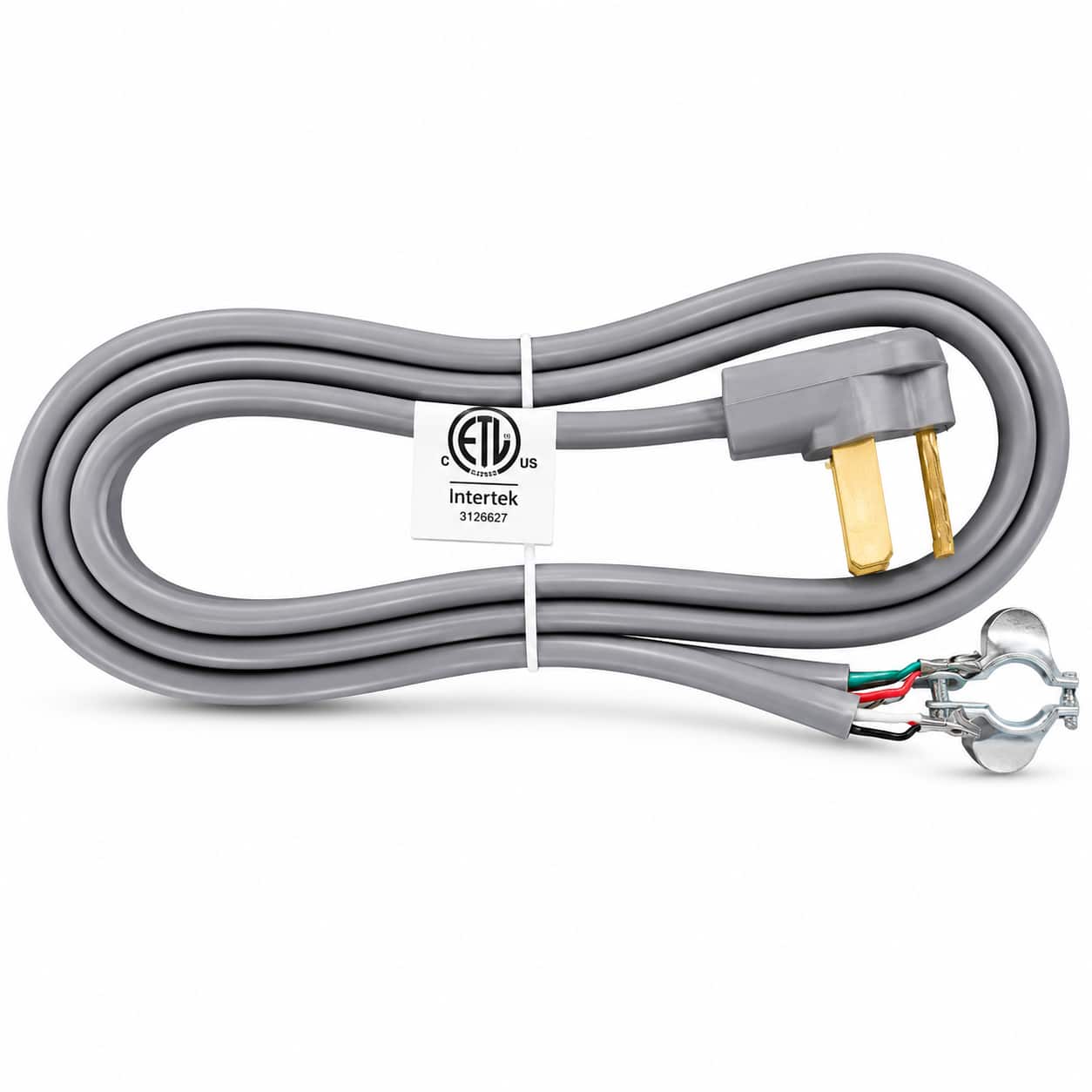 Equator - 30A 6 ft 3-Prong Dryer Power Cord Grey