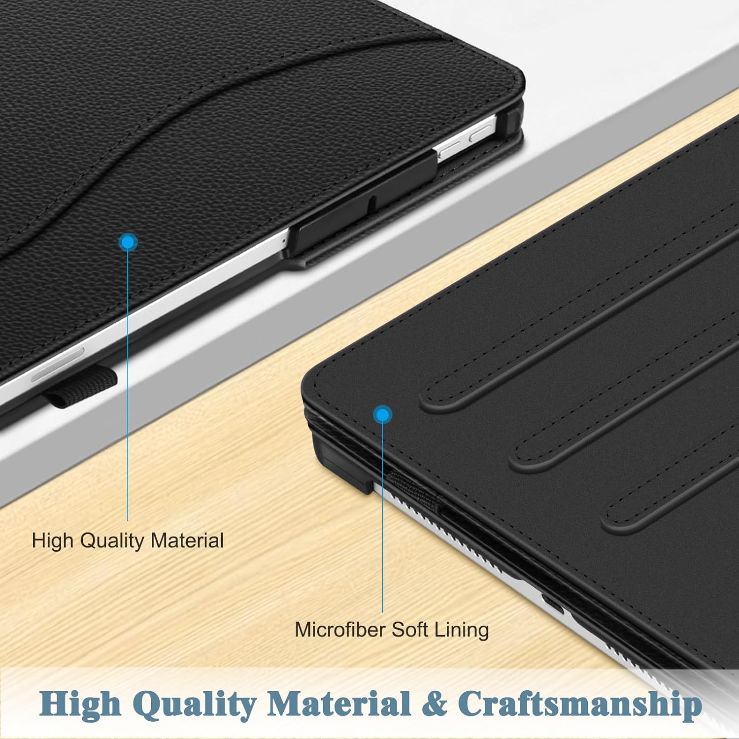 High Quality Material  
Microfiber Soft Lining  
High Quality Material & Craftsmanship