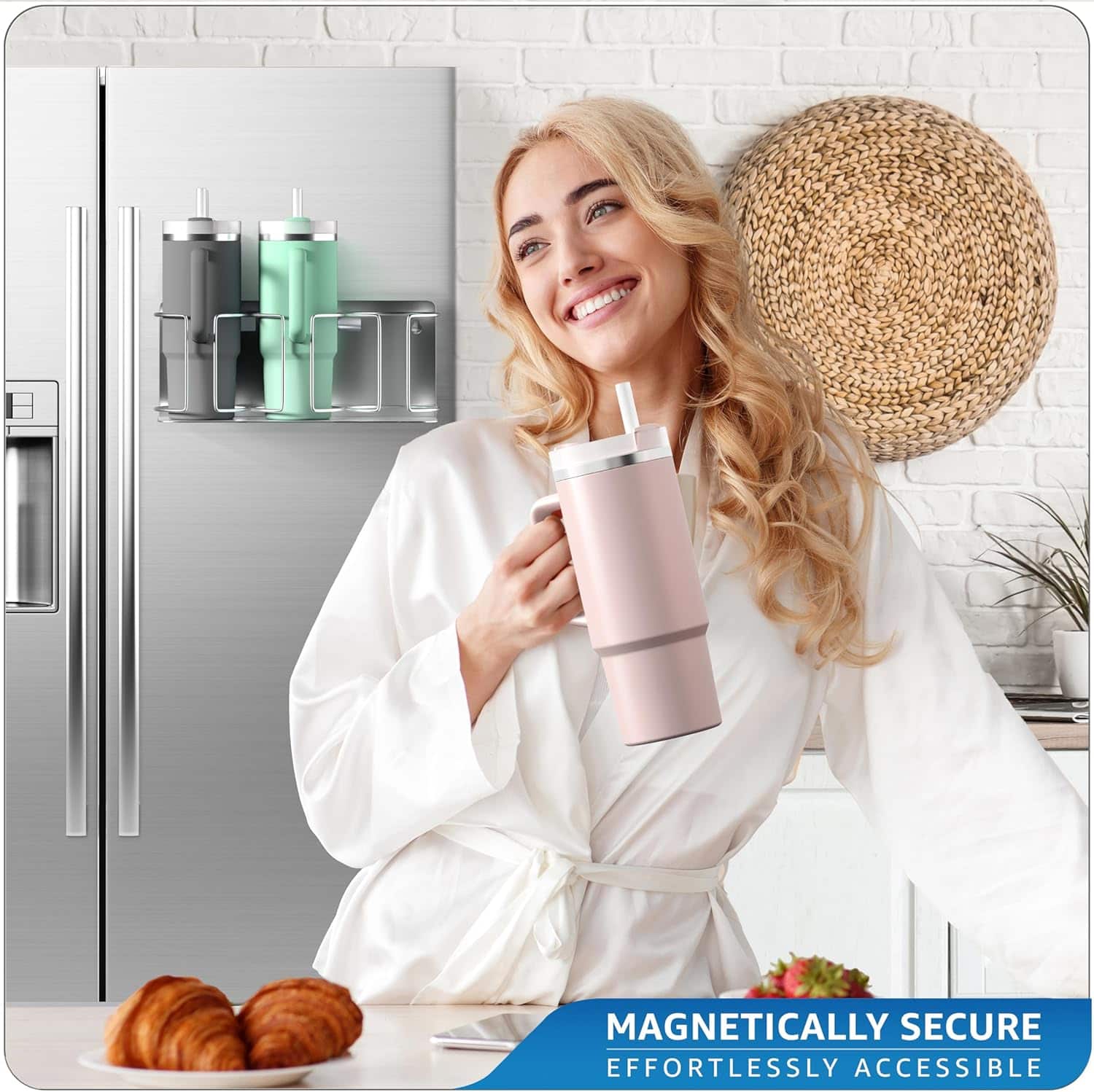 Magnetische Stanley Bekerhouder Voor Koelkast Tumbler Opbergplank Waterfles Organizer Soliution Voor Stanley 40oz Bekers