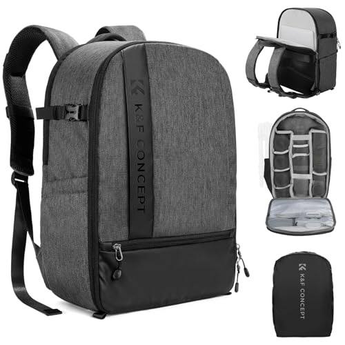 Front. Pacoar Cade - Professional Camera Backpack Large Size Photography Bag Compatible With Dslr  14.4'' Laptop Tripod (grey) - 03 Dark-gray.